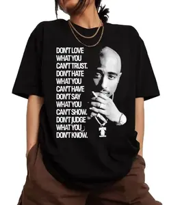 LETOLS Vintage 2Pac Prayer Graphic Tee, Tupac Shakur Shirt, 2Pac Shakur Shirt, 90s Merch, Rapper Shirt, Hip Hop 90s Legends Shirt, Rapper Merch