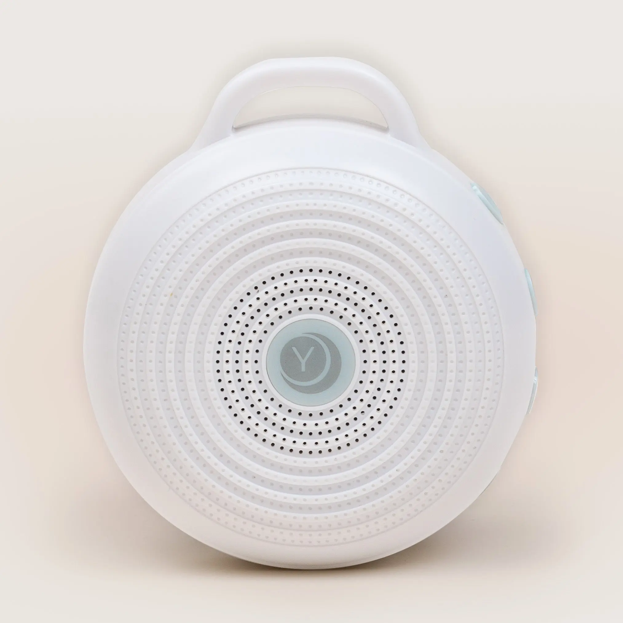 Yogasleep Rohm Compact Portable White Noise Machine - USB Rechargeable Audio Speaker, 3 Soothing Sounds (Deep White Noise, Gentle Surf, ABS), Volume Control, 24H Use, 3.5" Diameter, 3.8 oz, Micro Cable, Micro Cord, Lanyard, Adult Sleep Therapy Device