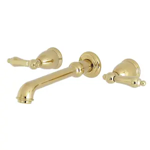 Kingston Brass  KS7122AL Two-Handle 3-Hole Wall Mount Bathroom