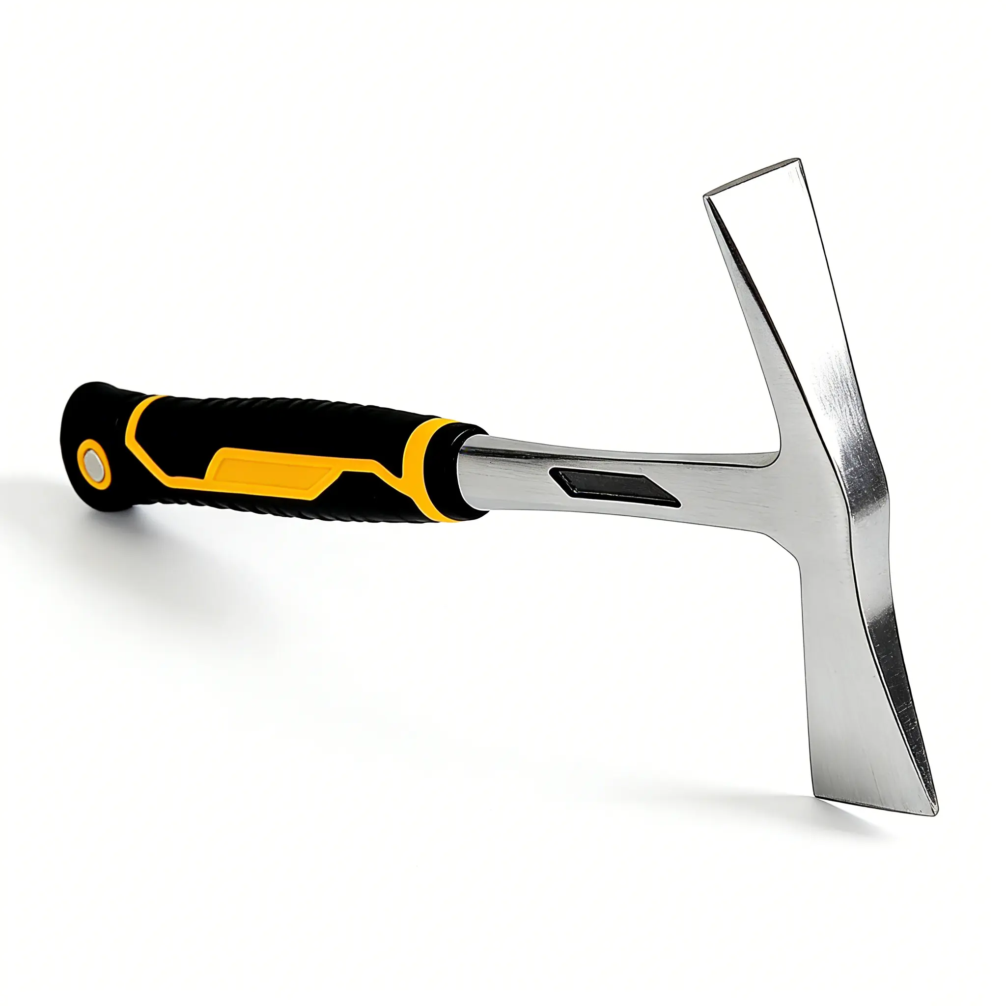 12.8" Manganese Steel Survival Pickaxe Tool, Compact Multi-Function Hand Tool with Ergonomic Shock-Absorbent Non-Slip Grip, Ideal for Digging & Outdoor Hiking, Tools