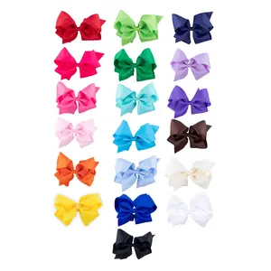 Solid Grosgrain Ribbon Hair Bow - The Must-Have Accessory for Little Girls