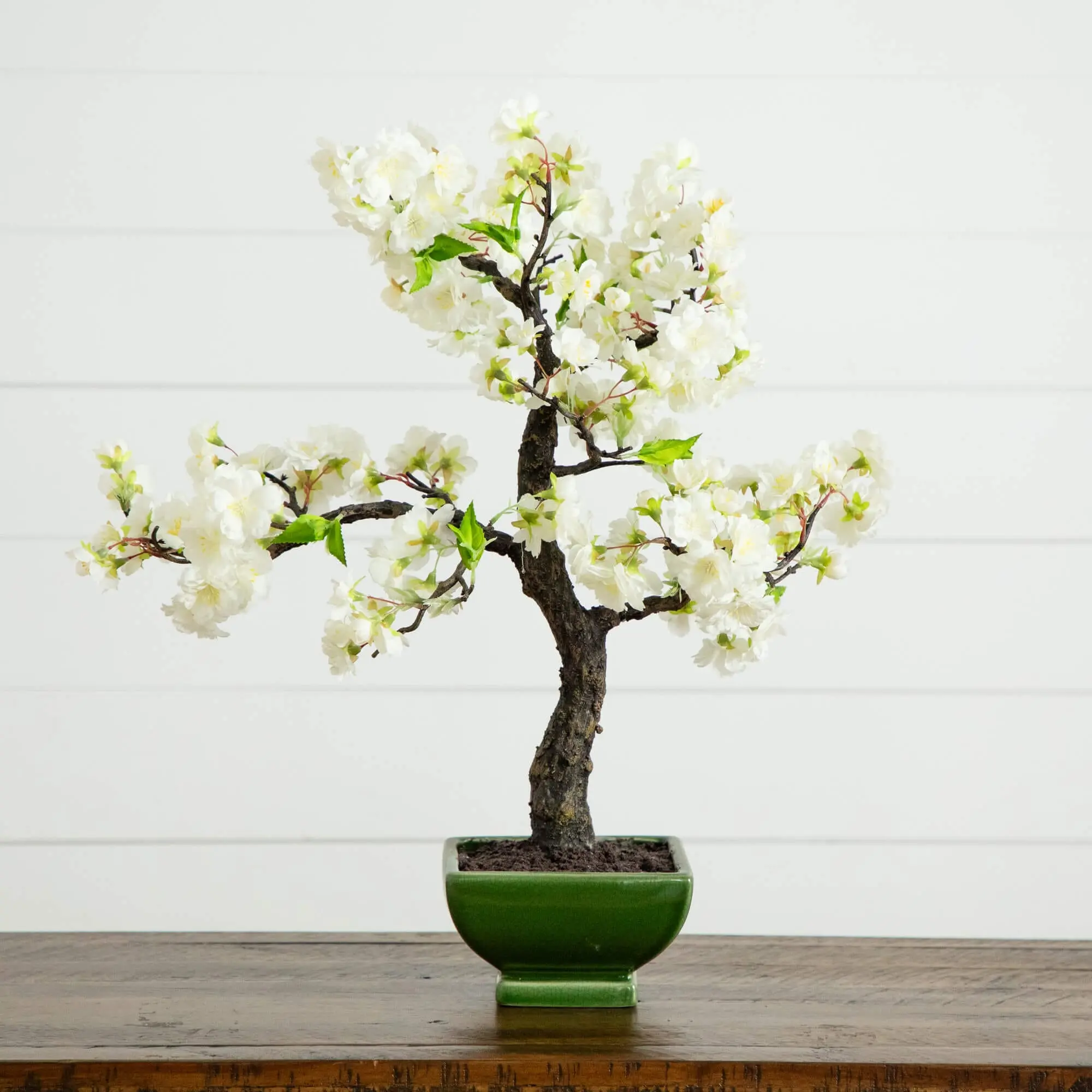 20 Inches Tall Artificial Cherry Blossom Bonsai Tree - Decorative Indoor Floral Piece, Spring Indoors All Year Home Decor Centerpiece