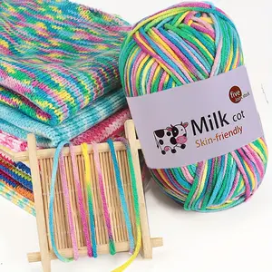 Colorful Gradient Variegated Yarn Ball for Handmade DIY Knitting Handicraft, Fashionable Warm Sweaters Hats Scarves Jackets Shawls Coats, 1 Piece = 6 Balls = 300g