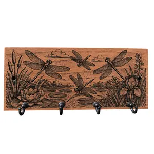 Dragonflies Home Organizer Key Hanger, Wall-Mounted Hooks & Rails for Entryway Storage