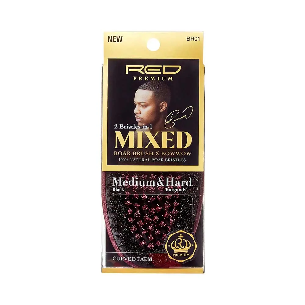 RED by KISS Mixed Boar Brush Medium & Hard Bristles