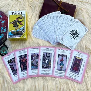 Tarot Card Beginner Guide, Tarot Card Decks, Tarot Cards with Meanings, Tarot Learning Set, Divination Tools, Essential Tarot Kit for Beginners