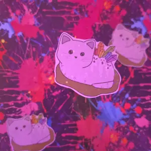Crystal Cat Sticker