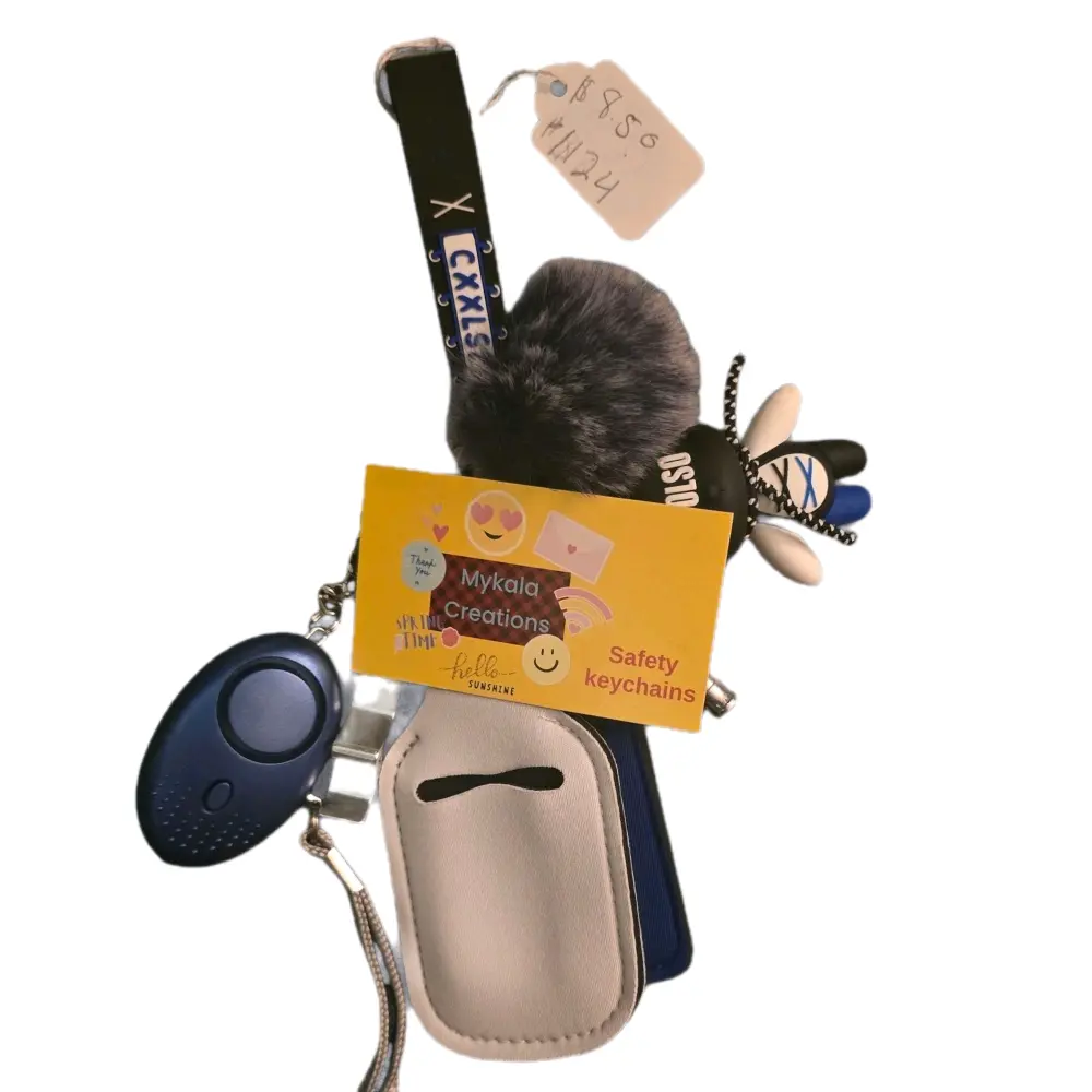#1124 Bear Safe Keychain with Safety Features and Cute Design for Everyday Use