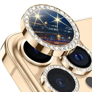 For iPhone 16/15/14/13/12/11 Pro Max Plus Mini Rhinestone Ring Camera Lens Protector For IPhone14/14Plus/14Pro/14Pro Max, iPhone13/13Mini/13Pro/13Pro Max, iPhone12/12Mini/12Pro/12Pro Max, iPhone11/11Pro/11Pro Max Accessories