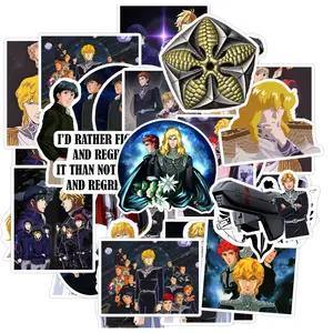 Legend Of The Galactic Heroes 20 pcs Sticker Pack, LoTGH Waterproof Vinyl Sticker, Anime Sticker for Laptop PC Book Water Bottle
