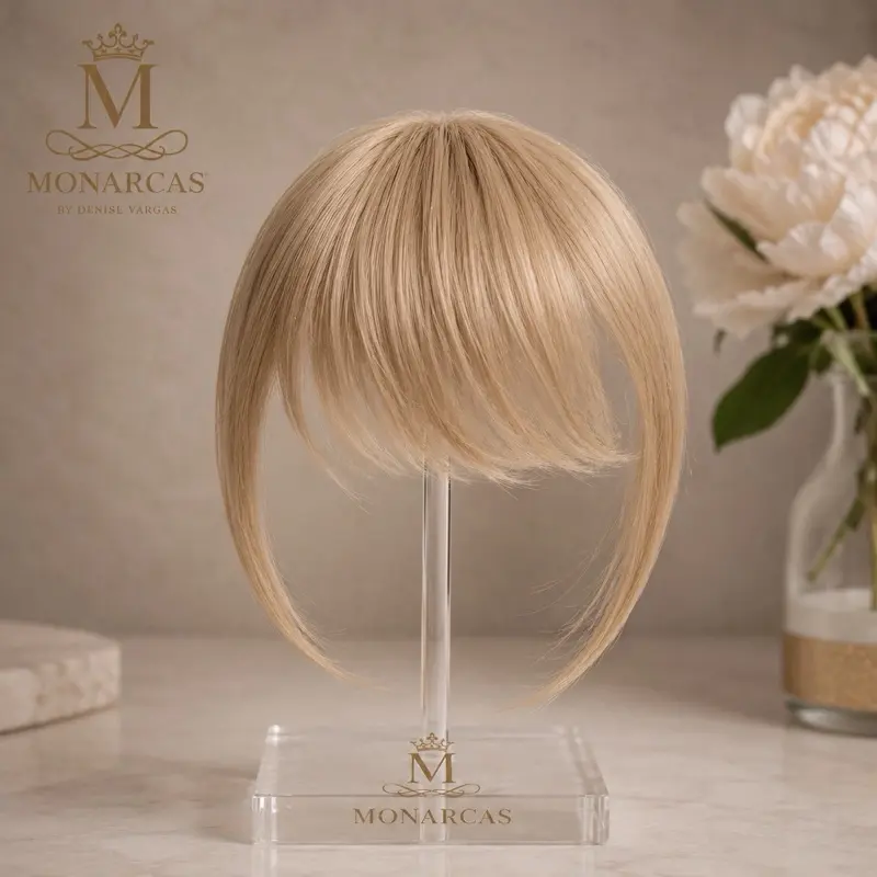 Clip-In Natural Blonde Bangs