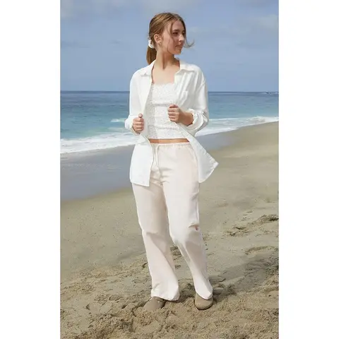 John Galt Women's Pink Striped Anastasia Sweatpants
