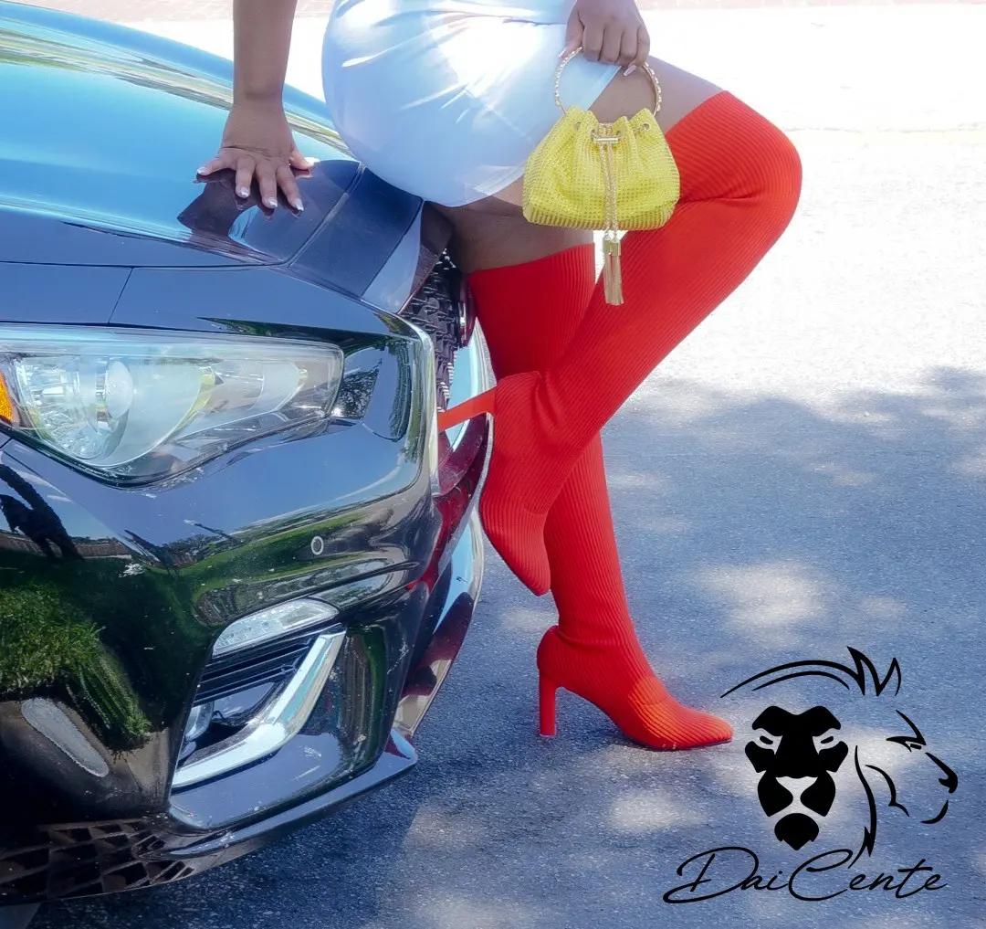 Red Sweater Boots