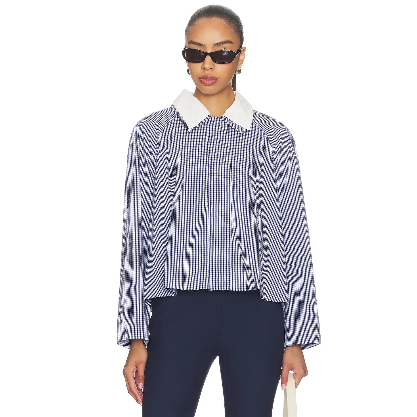 Maude Club Milton Jacket in Navy Plaid