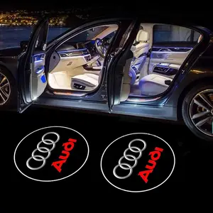 2pcs Led Car Door Welcome Light Logo Projector Laser Led Step Lights For Audi A1 A3 A4 A5 A6 B5 B6 B7 B8 C5 C6 C7 A7 A8 Q3 Q5 8V Car Accessorie