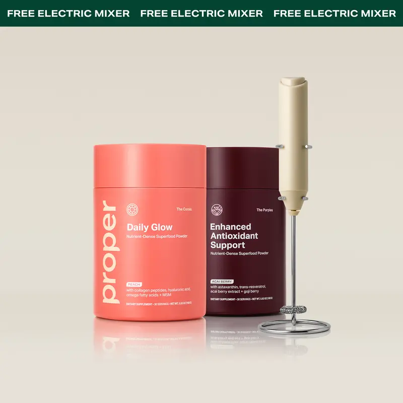 Fall Glow Up Superfood Bundle for Daily Antioxidant, Digestive & Skin Support - Acai Antioxidant Superfood Powder, Skin Glow Superfood Powder