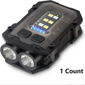 Portable Mini Keychain Flashlight, 1 Count Rechargeable Torch Double Light Source Super Bright Flashlight, Outdoor Camping Lighting Supplies