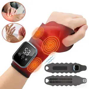 Relief for Carpal Tunnel & Arthritis Pain - Upgraded Hand Massager with Heat, 3 Temperature Levels 5 Modes 9 Levels, Portable Cordless Gift for Women Men Mom Dad