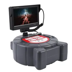 GARVEE Sewer Camera with 512Hz Locator, 100 ft Snake Camera with 9 Inch Touch HD Screen, DVR and Adjustable LEDs, Self Leveling, 16 GB SD Card, Waterproof IP68, for Sewer and Drainage Pipe