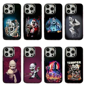 Art the Clown T-Terrifiers Phone Cases For iPhone 17 16 15 14 13 Promax Pro Air Black Matte Silicone Shockproof Protective Cover Protection