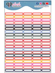 Laurel Denise Inspired Writable Label Tracker Planner Stickers