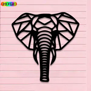 1pc Avant - Garde Elephant Metal Wall Art, Avant - Garde Elephant Statue Mural, Iron Craft, Perfect for Living Room, Garden, Zoo Corner Decor, Intricate Craftsmanship, Artistic Metalwork, Christmas Decor, Ideal Gift for Nature Lovers