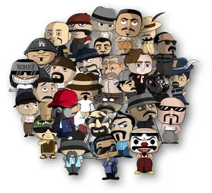 Lil Cholo Sticker Set | 30-Piece Chicano Culture Stickers | 4mm Durable All-Weather Vinyl for Cars, Laptops & More Decor Decorative Pack Waterproof