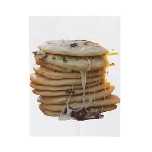 Pupusas Stack Velveteen Plush Blanket - Cozy and Warm Cheese Lovers Gift, Soft Throw for Snuggling, Comfortable Bedding, Cute Home Decor, christmas picnic comfy