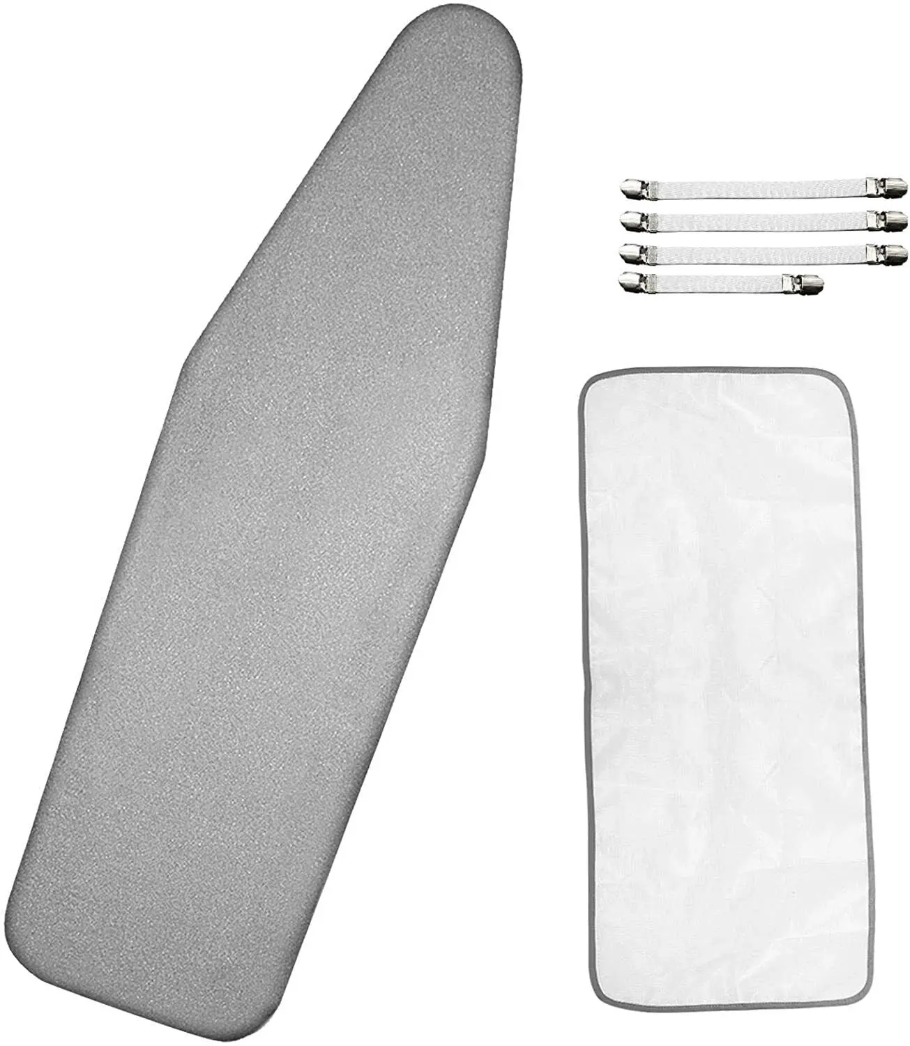Ironing Board Cover 15 x 54 Scorch and Stain Resistant Thick Padding 4 Fasteners Cloth