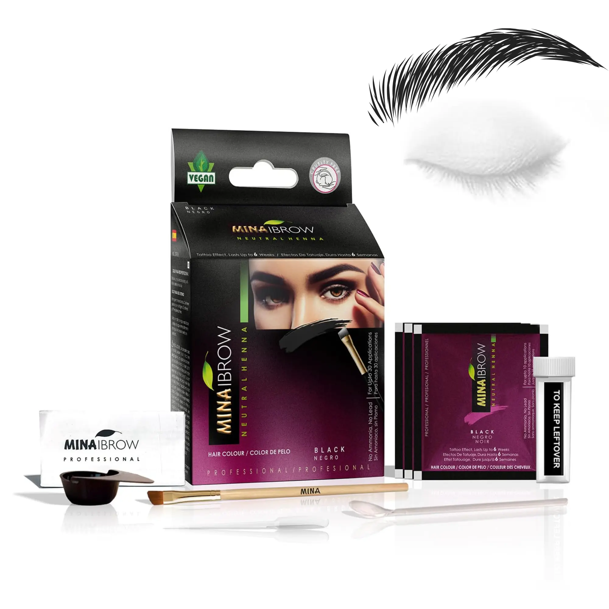 Mina iBrow Henna Eyebrow Tint Kit