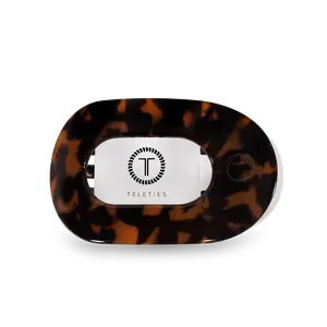Tortoise Small Flat Round Hair Clip