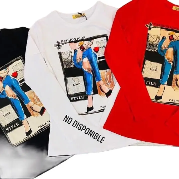Vinizbena Long Sleeve T-Shirt Top Fashion Icon
