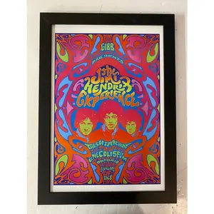 Jimi Hendrix  Toronto 1968 Concert Poster. Decor Decoration