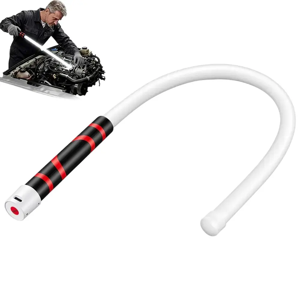 Rechargeable Bendable LED Light Stick - Kitchen Accessory with Built-in Batteries, 3 Lighting Modes, High-Brightness for Mechanics’ Garage Inspection, Clearly View Details