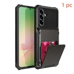 High-End Two-In-One Phone Case for Samsung A55 5g/A35/A25/A15/A56/A36/A26/A16, Credit Card Slot, Shockproof, Anti-Drop, Protective Cover