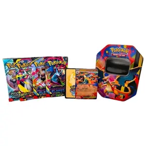 Pokémon TCG: Mega Charizard X Tin packs