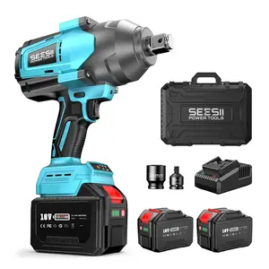 SEESII 3/4" Cordless Impact Wrench Set – 2000N.m (1475ft-lbs) High Torque Brushless Tool | 2x 6.0Ah Batteries, Fast Charger & Accessories | Heavy Duty for Truck/Car/Mower Repair