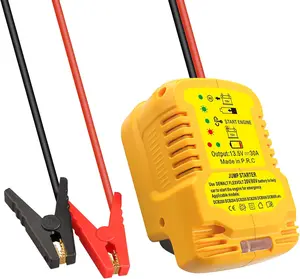 Jumper Starter Adapter for DeWalt 20V 60V Battery Car Jump Cables,Up to 3.5L Gas or 6.5L Diesel Engines,12V Portable Car Jump Starter,Automotive Booster Cable Adapter(Battery not Included), 11 Gauge Wire, Start Engines