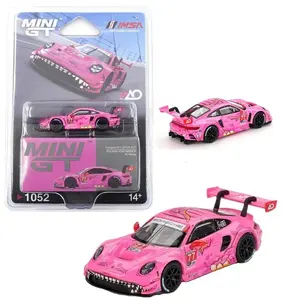 Mini GT Porsche 911 GT3 R #77 AO Racing 2024 IMSA ROAD AMERICA 1:64 Scale Diecast Model Car MGT001052-2B