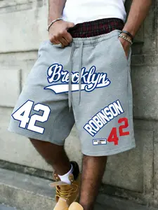 Viral Brooklyn 42 Graphic Shorts | Baggy Streetwear | Trendy Y2K Casual Style | Breathable Quick Dry | Perfect for Hip Hop, Basketball, Skate & Summer Days | Must-Have Drip for Men | Urban Fashion Essential