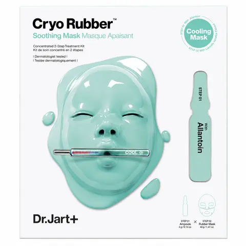 Dr.Jart+ Cryo Rubber Soothing Face Mask with Allantoin - Korean Skin Care, 1.41 oz GSerum Ampoule,glowing