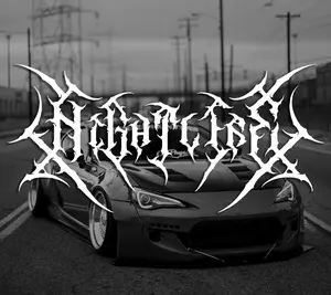 Nightlife Gothic Style Windshield Banner Vinyl Decal for Cars JDM Muscle Easy Install Metal Font Stickers