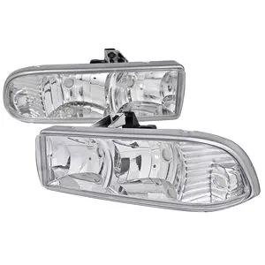 1998-2004 Chevrolet S10/Blazer Factory Style Headlights (Chrome Housing/Clear Lens)