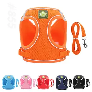 Pet Supplies Step-in Air Harness - All Weather Mesh, Reflective, No Pull Harness for Dogs, Cats - Secure with Hook & Loop Fastener, Buckle, Double D-Rings