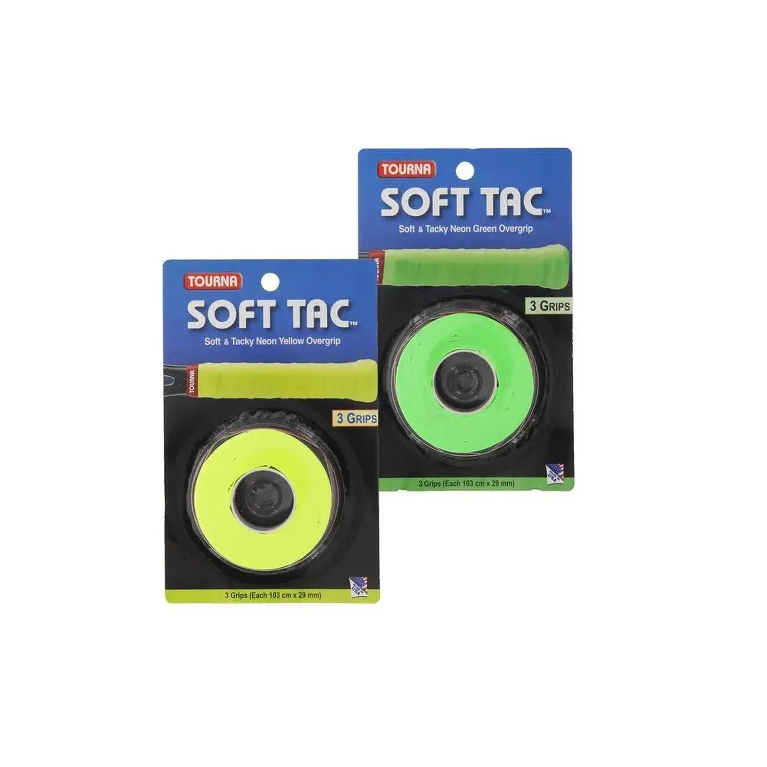 Unisex Soft Touch Tennis Racquet Overgrip - Lightweight Design, Tacky Neon Green, 40.5" Long, Enhanced Comfort & Control, Tennis Racquet Grips, Neon Green Overgrip