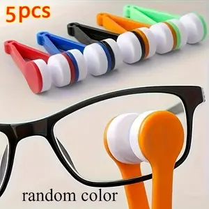 Portable Multifunctional Eyeglass Cleaning Tool Set, Includes 5 Pieces, Random Colors, Ideal for Daily Use and Eye Care Essentials, Camera Cleaner, Cleaning Kits