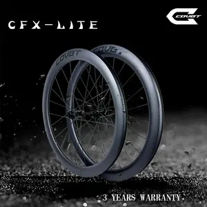 COVET New Carbon Wheels Road Bike Ultralight Wheelset 700c Racing Wheel Set Disc Brake Center Lock[ports]