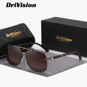 Drivision unisex elegant full-frame Premium Craftsmanship polarized sunglasses outdoor activities and driving exquisite practical sunglasses UV400