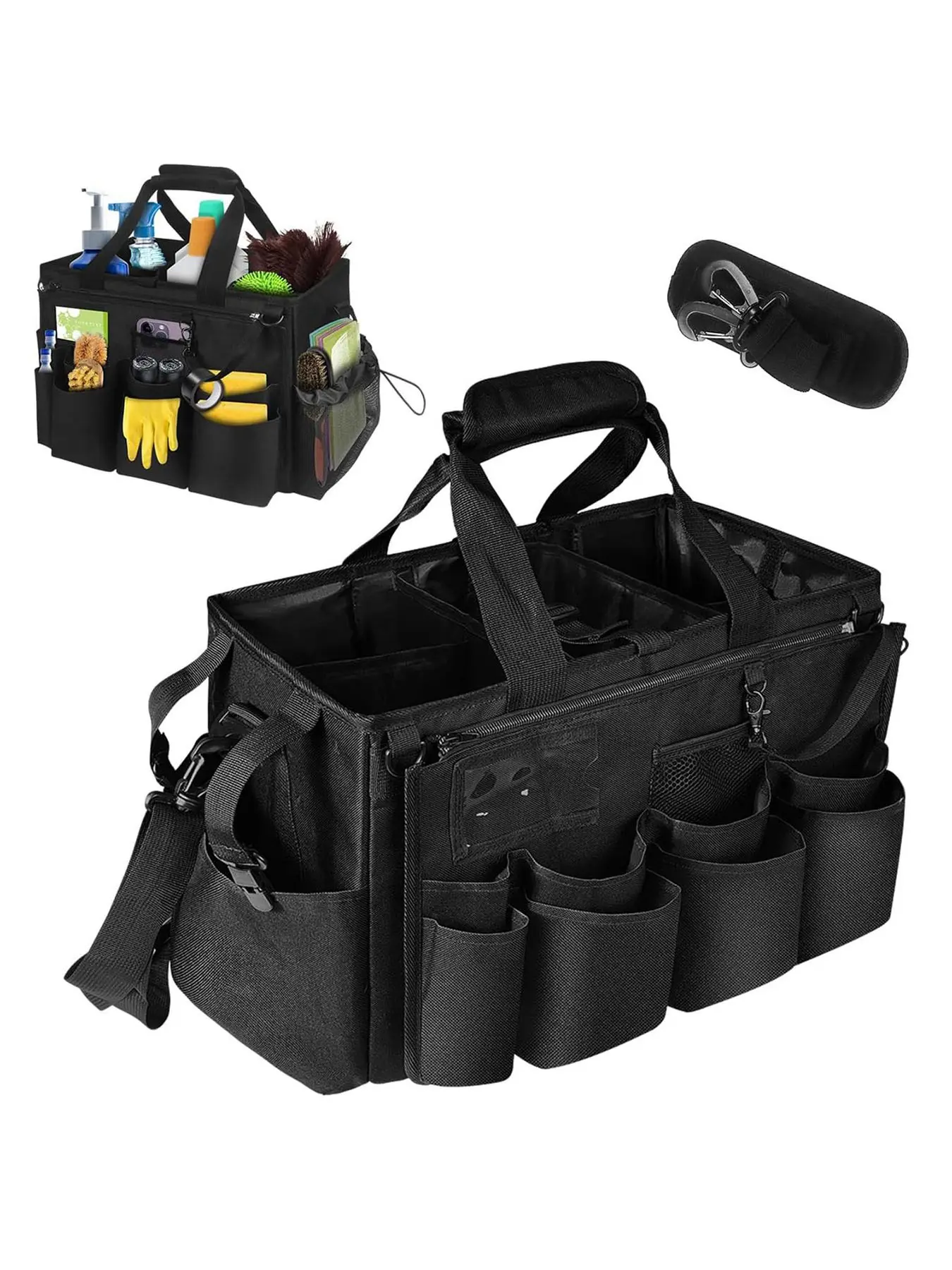 Cleaning Tool Storage Box Crossbody Cleaning Backpack Handheld Janitorial Bag, Portable and Durable, Ideal for Home and Office Use, Tool Pouch, Tool Bag Organizer, Tool Organizing Bag, Tools Bag