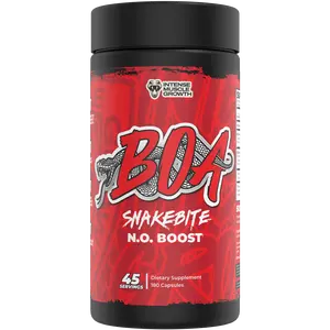 BOA Snakebite N.O. Boost Capsules | Pre Workout Supplement | Nitric Oxide Support | Performance & Endurance | 180 Capsules 45 Servings